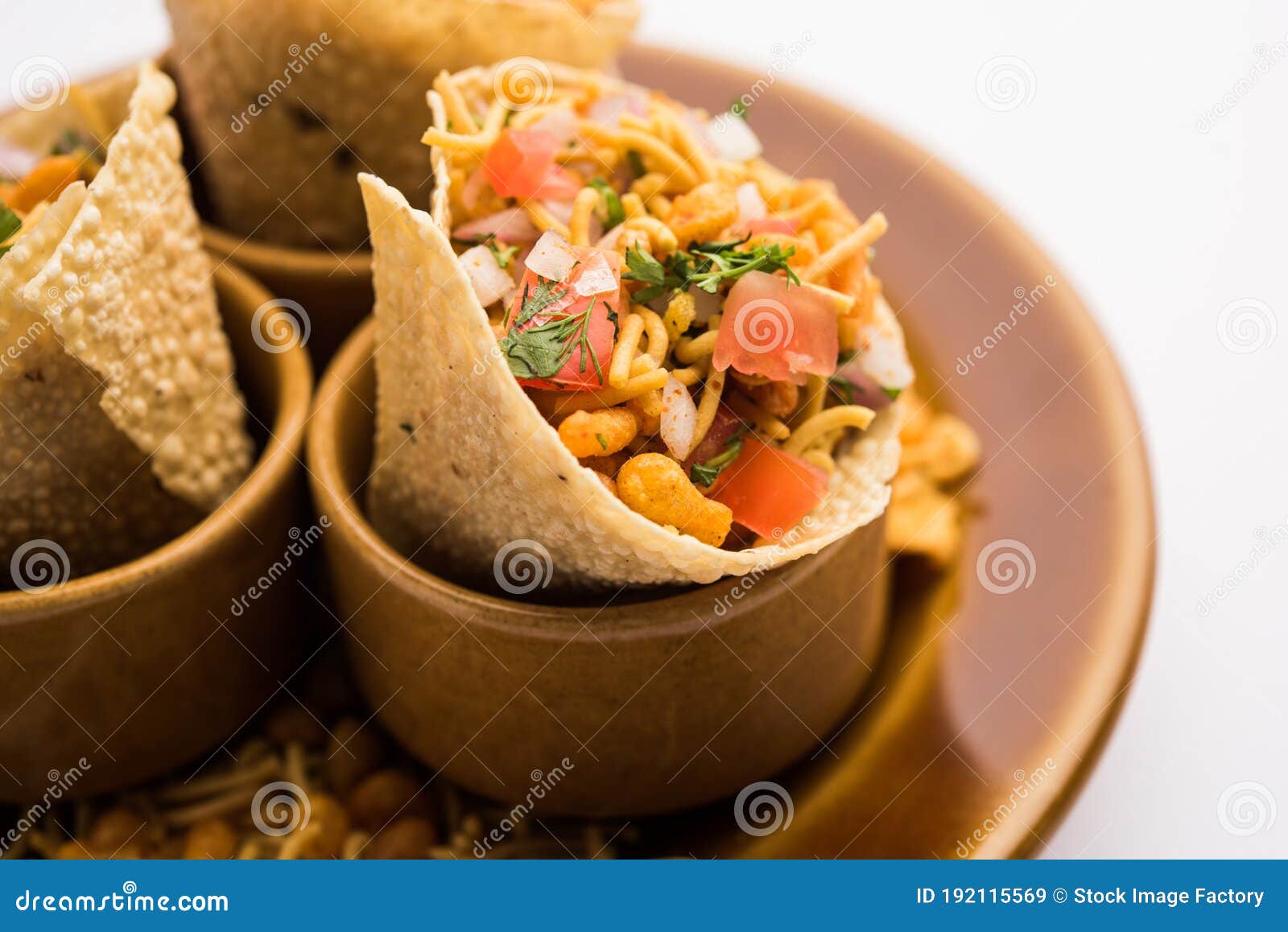 papad coneÃÂ chaat or chat is an easy but healthy and crunchyÃÂ tea timeÃÂ snack from india